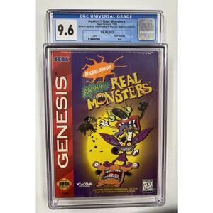 Nickelodeon Aaahh!! Real Monsters CGC Graded 9.6 Sega Genesis Video Game 1995
